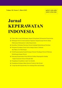 JKI Jurnal Keperawatan Indonesia : Urban Nursing Issues in Low -Middle Income Countries Volume 20 No 3 November 2017